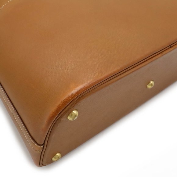 HERMES Bolide 35 handbag shoulder bag Cushvel leather gold light brown ○Y stamp - Picture 4 of 10